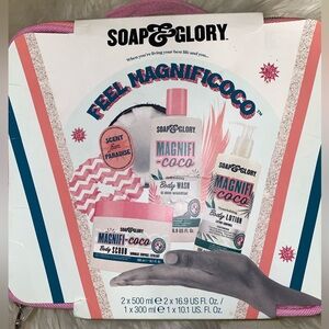 Brand New Soap & Glory FEEL MAGNIFICOCO Gift Set (Body Scrub, Lotion, & Wash)